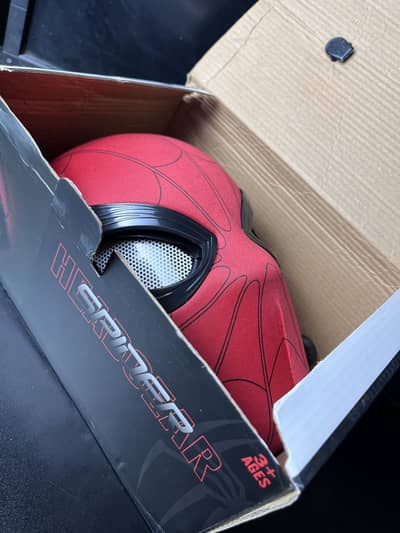 Spider Man mask with blinking eyes