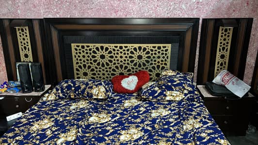 Bed, dressing, side tables, cupboard ,shokesh