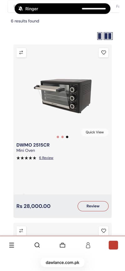 Dawlance Oven Mini oven + grill