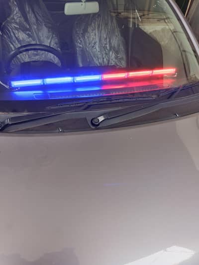full size police and White flasher with remote