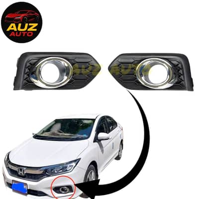 Honda City 2022-26 Fog Lamp Cover Chrome Ring. ( GN-8)