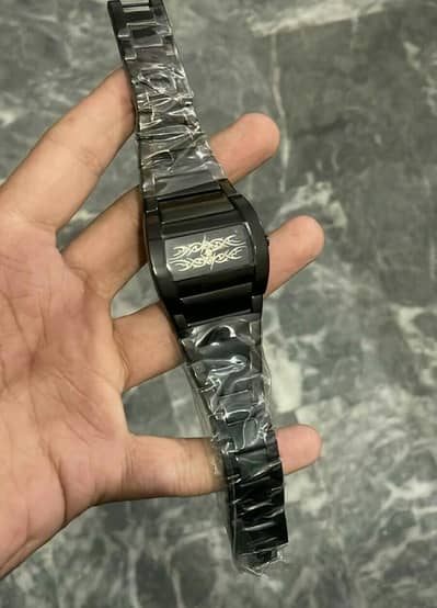 stainless steel aura watch