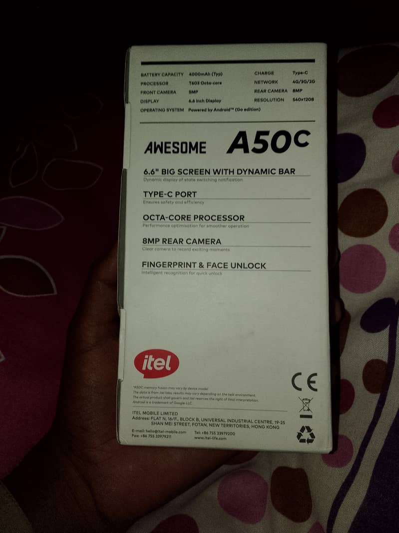 mobile name itel a50c 2