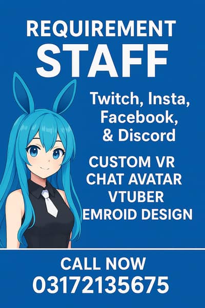 male and female sale staff hiring for software house