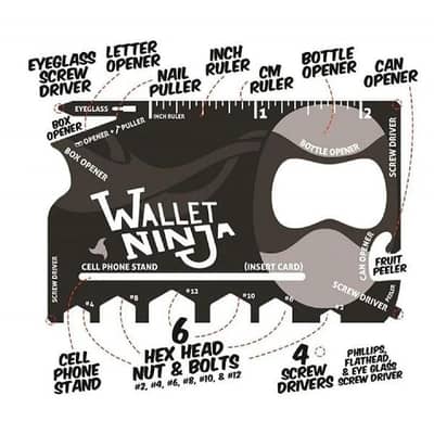Ninja Wallet 18 in 1 Multi-purpose Card