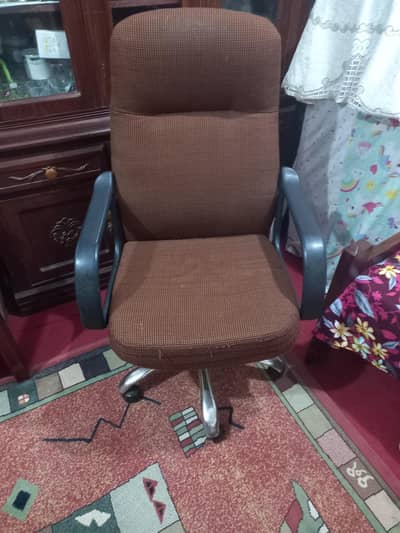 revolving chair. . .