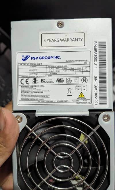FSP 300w - 80Plus Bronze Power Supply Like New PSU