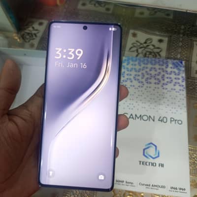 tecno camon 40 pro 8+5 ram 256 rom just box open