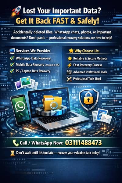 Recover Your Lost Data Today – Reliable Solutions!