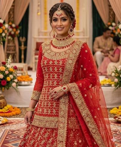 wedding dress bridal lehnga