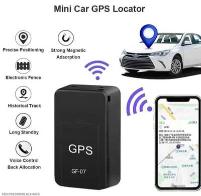 Mini Car GPS Tracker GF-07 Black ABS
