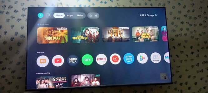 HAIER LED TV 50" JUST BOX OPEN READ AD.