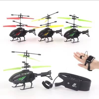 Electric RC Helicopter with Induction Watch for Kids 1-10