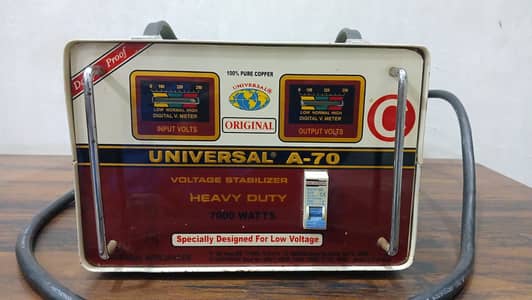 Universal A-70 Voltage Stabilizer 7000W Heavy Duty – Perfect Working