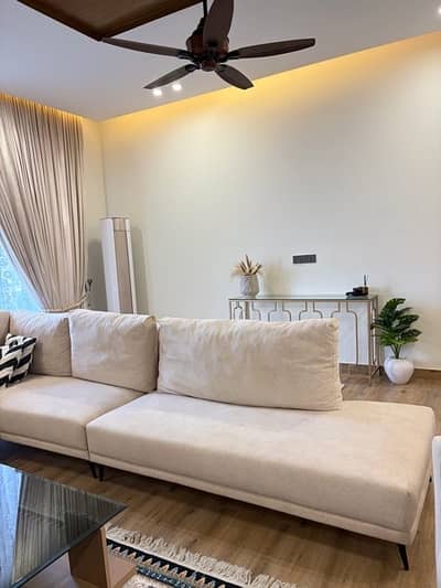 9 seat L shaped sofa set.