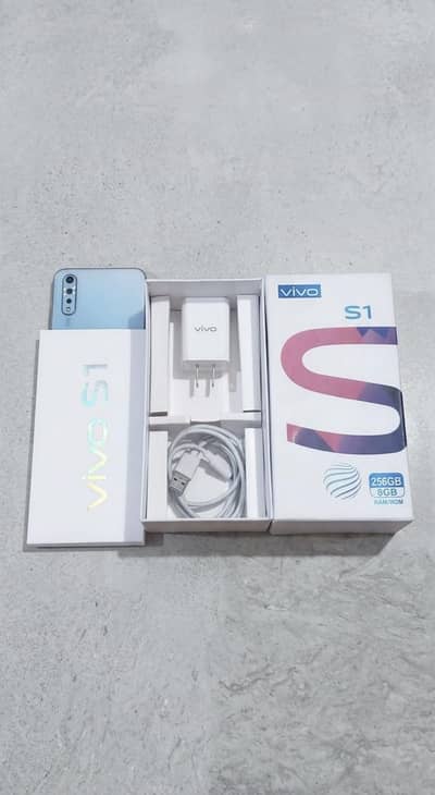 Vivo S1 Box Charger And Back Cover Included All Ok.