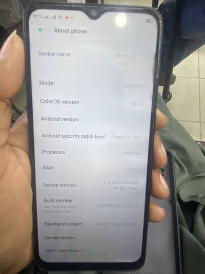 Oppo a31 pta approved