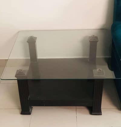 Center table - coffee table in dark brown color