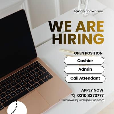 Cashier - Call Attendant - Admin