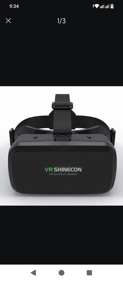 VR headset with controller and  ring fill light and stand