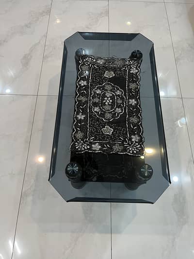 Modern Glass Center Table Set (1 Center + 2 Side Tables)