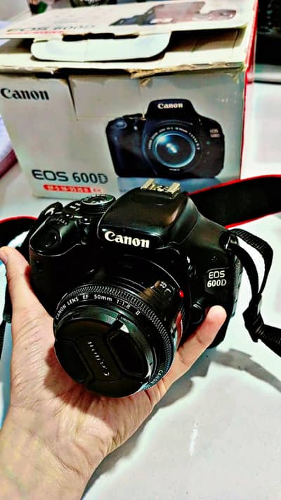 Canon D600 Full Frame DSLR with 50mm f/1.8 Lens