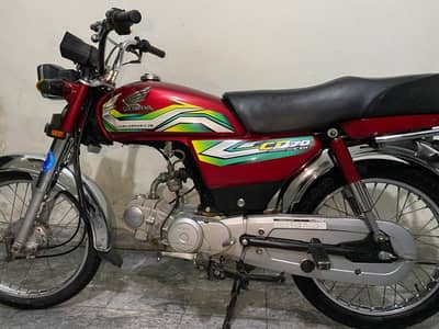 Honda CD 70 2023 registration,new condition brand new tyres