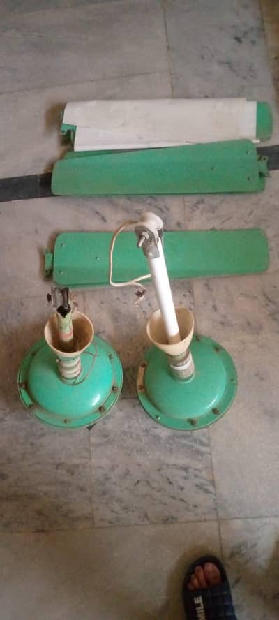 Two ceiling fans 100% copper for sale. 6000 pkr per fan