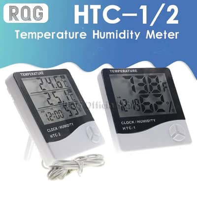 LCD Digital sports Thermometer Temperature Humidity Meter HTC-1 HTC-2