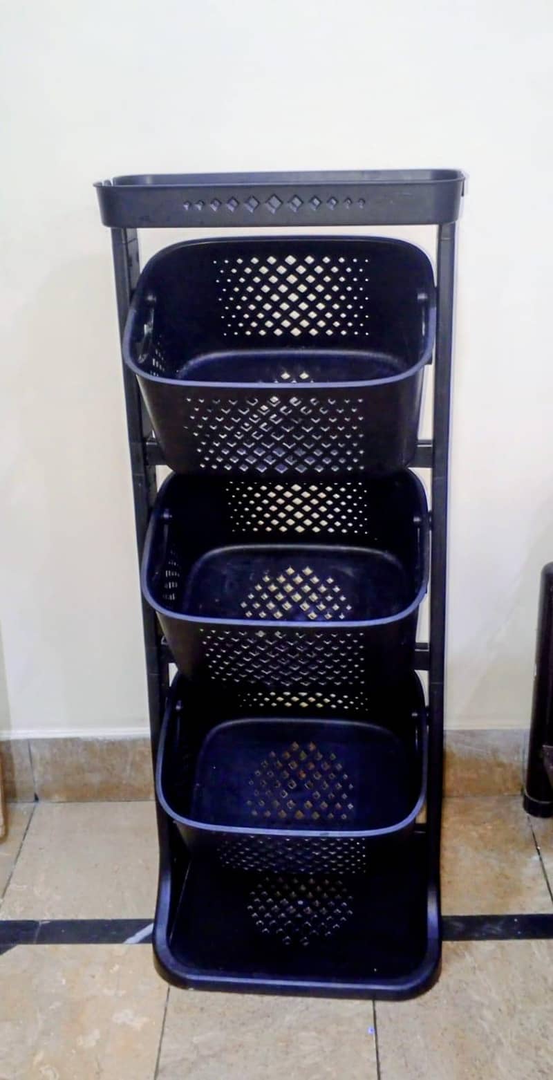 3 Tier Vegetable Rack – Durable, Space Saving 0