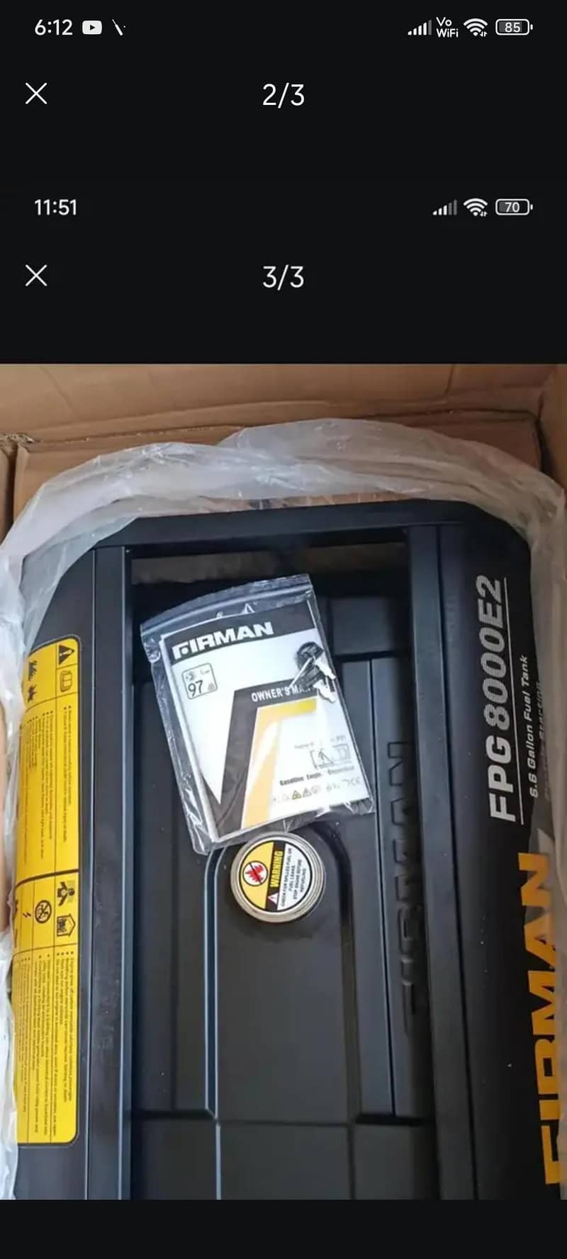 Firman portable generator 2