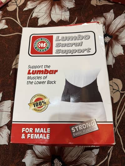 Lumbo sacral back support belt New Box Pack. (Size XL)