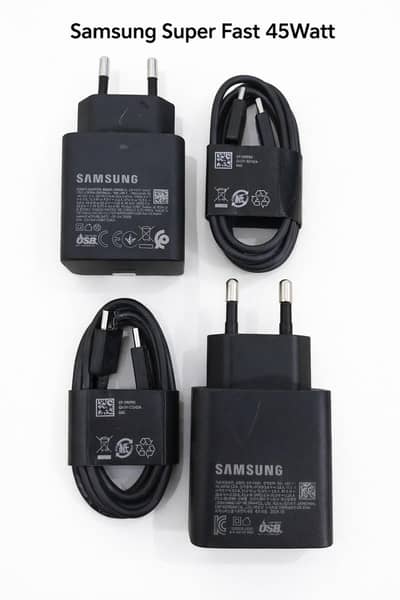 100% Original Samsung 45watt Superfast Adopter & Cable