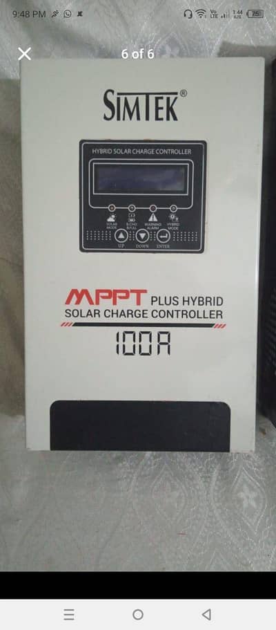 Simtek Mppt Plus Hybrid Solar Charge Controller, 170V Voc, 100A