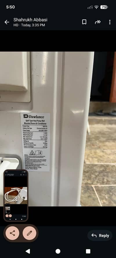 mashallah brand new ac urgent sale cont 03022441666
