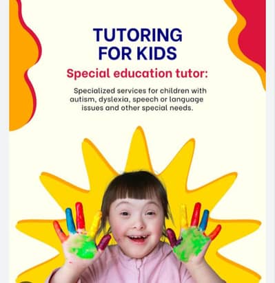 female tutor for special kids available