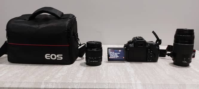Canon 60D with box and 2 Lenses