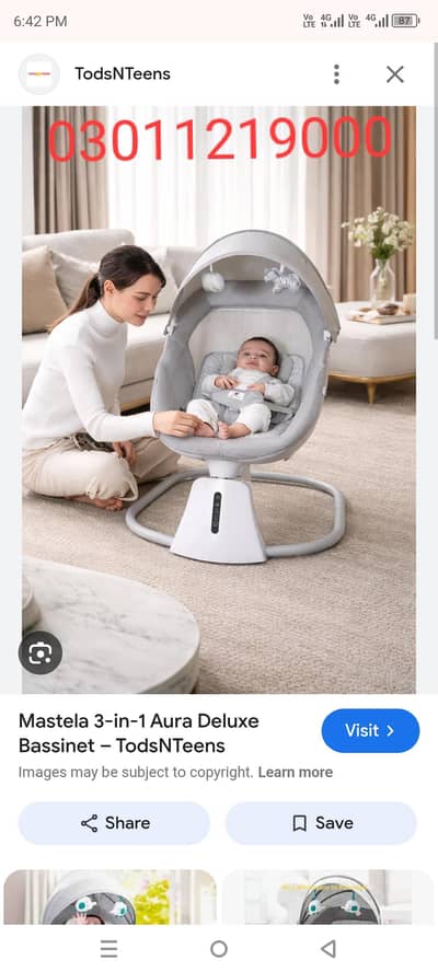 Mastela 3-in-1 Aura Deluxe Bassinet