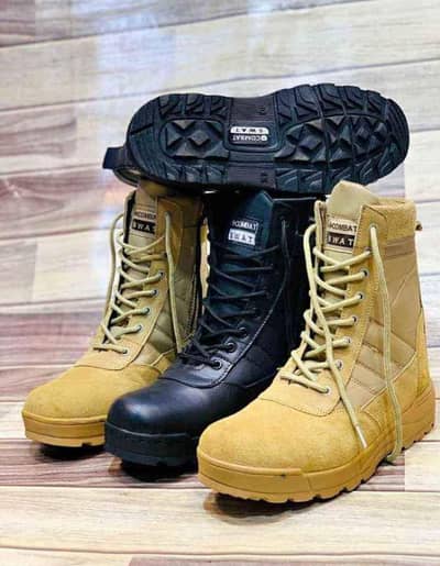 Army and Police Long Hiking Boots Shoes