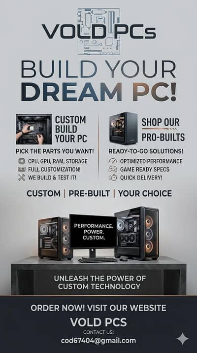 VOLD PCS( custom builts + prebuilts)