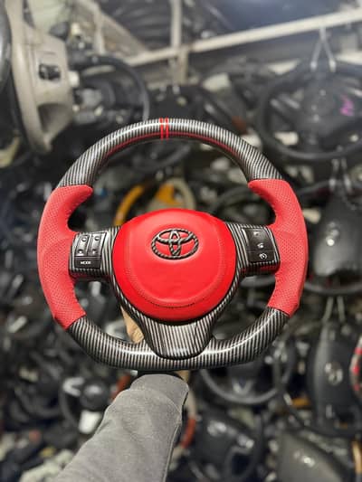 Toyota Vitz Toyota Corolla multimedia steering wheel carbon fiber