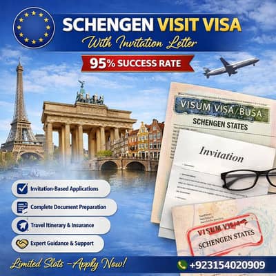 Germany Visit Visa with Invitation Letter 95% Success Rate