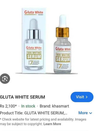 gluta white serum