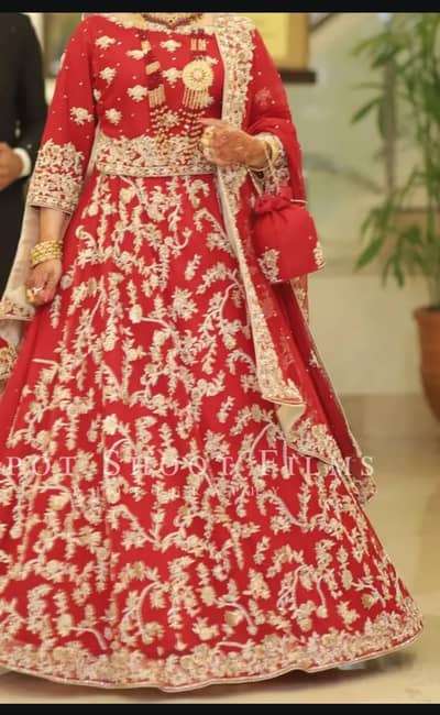 Red Bridal dress by R Sheen
