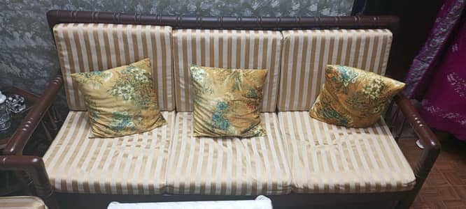 3 Seater Wooden Sofa for Sale | Sheesham Wood | Stylish & Comfortable