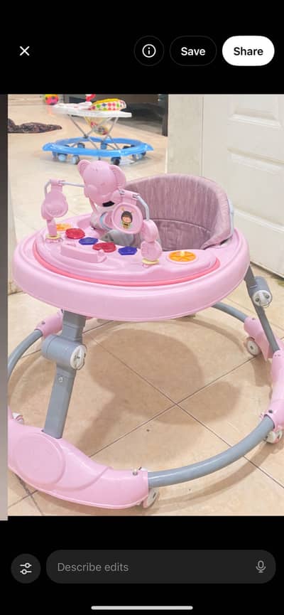 Baby Walker Pink Color – Excellent Condition