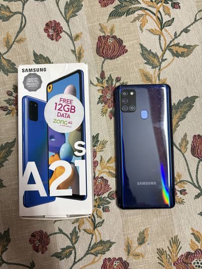 Samsung A21s 4/64 Complete Box