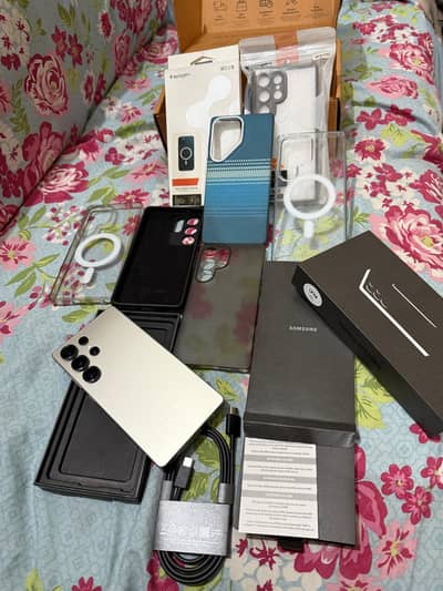 Samsung Galaxy S25 Ultra 512Gb officially PTA Titanium. Gray full box