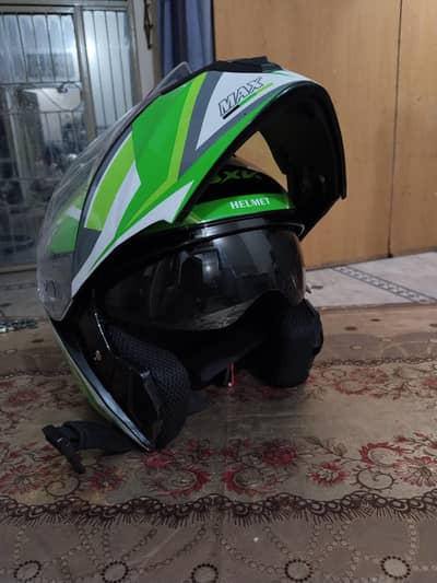 axk neon green helmet