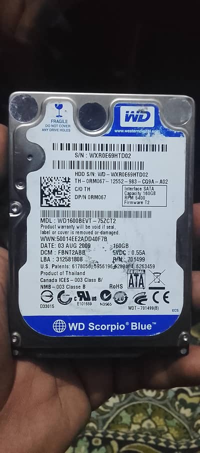 160gb WD Scorpio